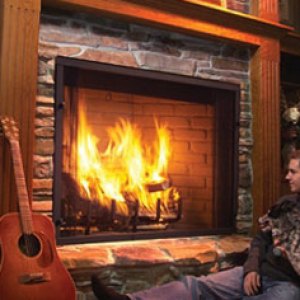 Exclaim Series - Masonry Styled Wood burning Fireplace