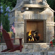 Castlewood Wood-burning Outdoor Fireplace