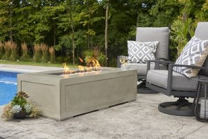 Cove Linear Gas Fire Pit Table