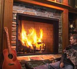 Exclaim Series - Masonry Styled Wood burning Fireplace