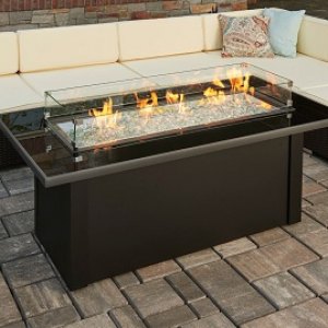 Monte Carlo Linear Gas Fire  Pit Table