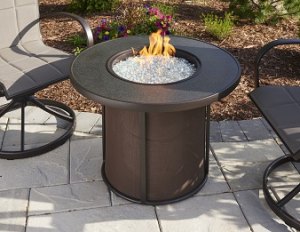 Brown Stonefire 32 Gas Fire Pit Table