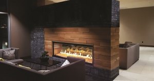 Heat-n-Glo Foundation Series See-Through Gas Fireplace