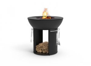 Hearthstone Cast Iron Standing Fire Pit Grill