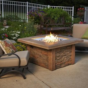 Sierra Square Gas Fire Pit Table