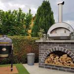 Alfa wood-fired pizza oven and Saffire charcoal grill in Island