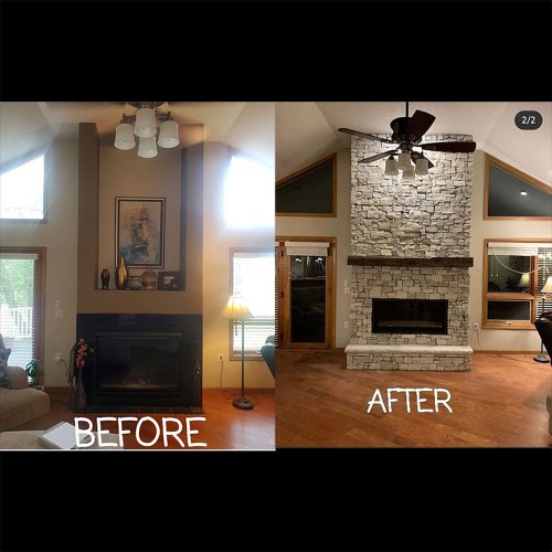 Tomah Fireplace Before & After