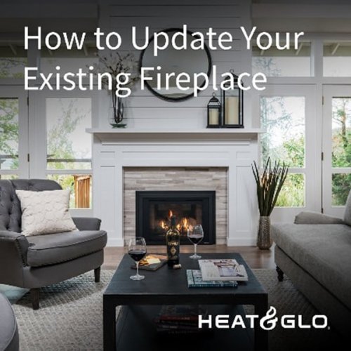 Modernizing your home’s old wood fireplace is easy with an efficient and beautiful gas fireplace insert
