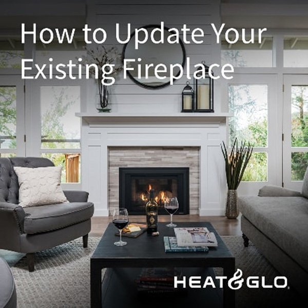 Modernizing your home’s old wood fireplace is easy with an efficient and beautiful gas fireplace insert