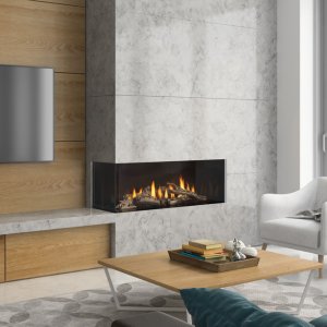 Regency Chicago Corner Series two-sided Gas Fireplace