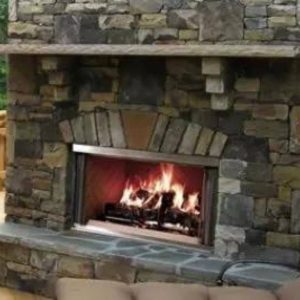 Outdoor Wood Fireplace