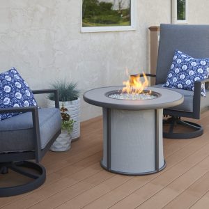 Grey Stonefire Gas Fire Table