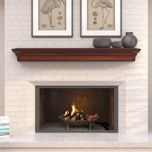 Lindon Mantel Shelf Cherry Distressed